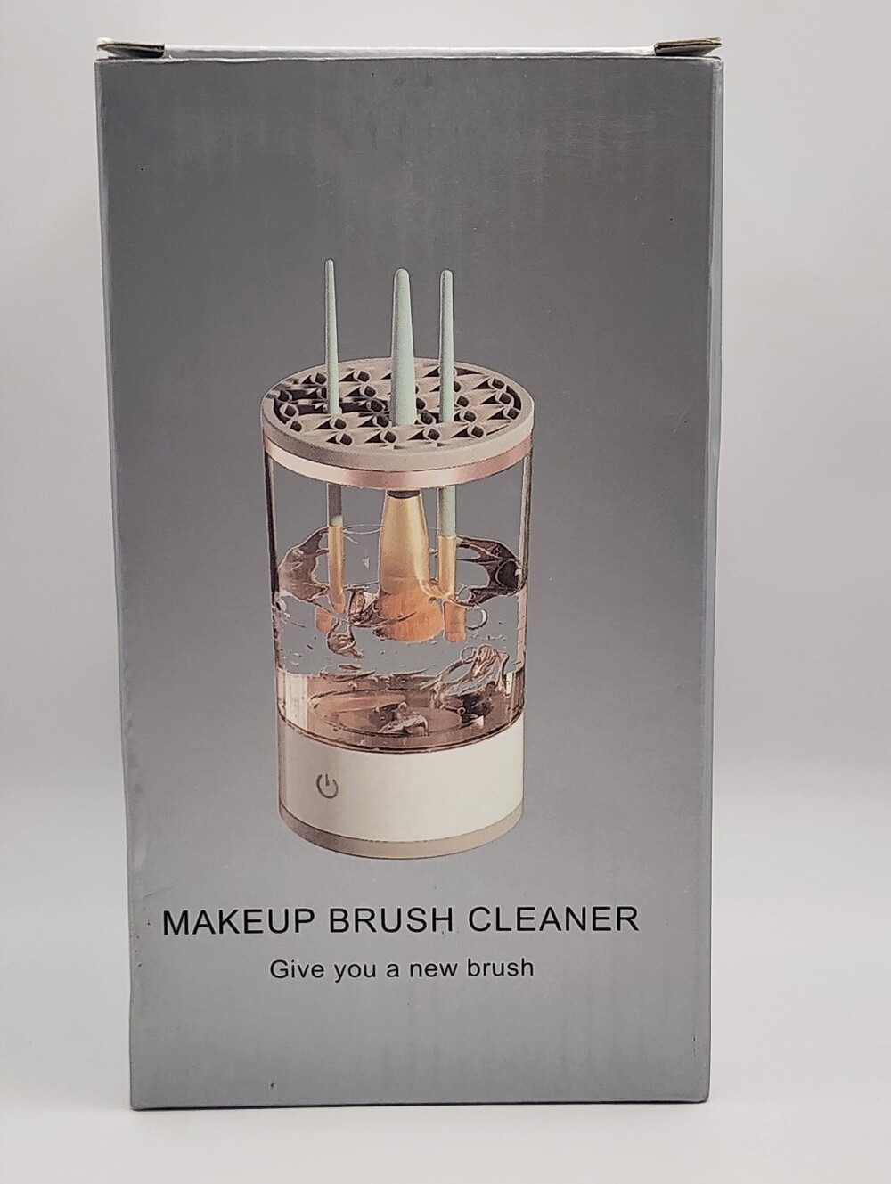 Automatic Electric Makeup Brush Cleaner and Dryer - White Rose Gold